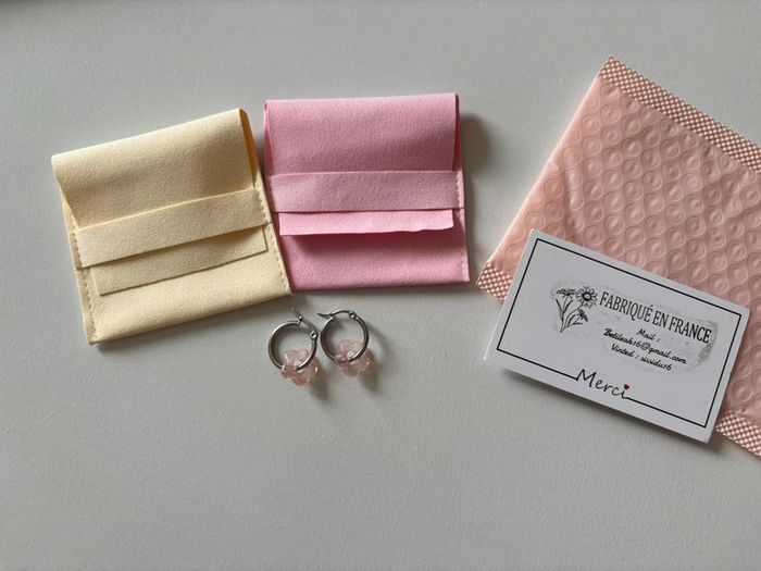 Créole pendentif fleur - photo numéro 2