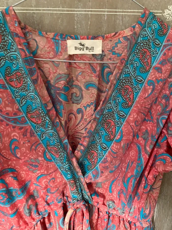 Robe soie rose Bigg Bull - photo numéro 5