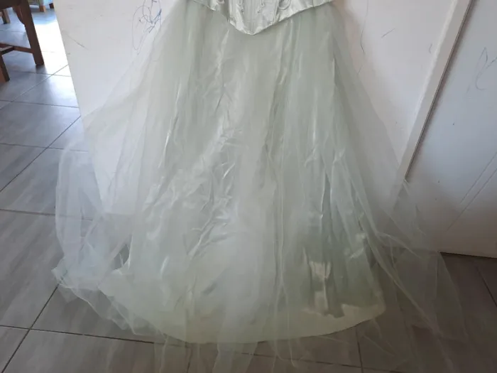 Très belle robe de soirée vintage Verte - photo numéro 4