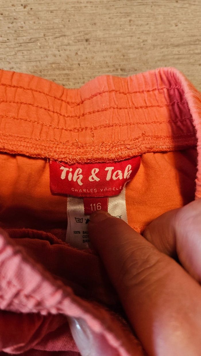 Jupe courte à volants corail, Tik & Tak, Charles Vögele, 6 ans, nickel - photo numéro 5