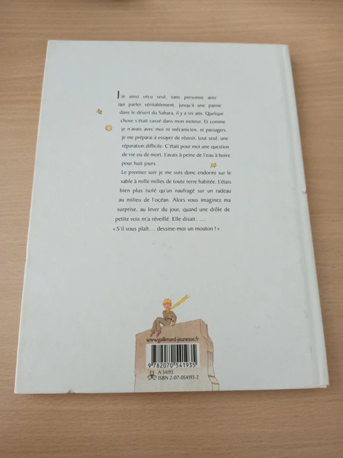 Livre le petit prince (Antoine de Saint-Exupéry / Editions gallimard) - photo numéro 2