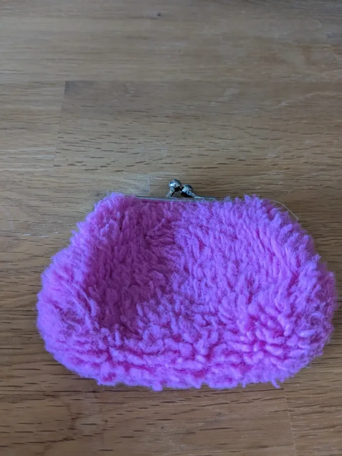 Porte monnaie doudoune rose
