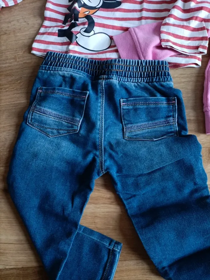 Ensemble t-shirt manches longues sweat à capuche et jeans 23 mois - photo numéro 11