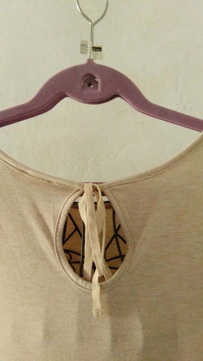 Blouse beige Casual by Gemo - photo numéro 7