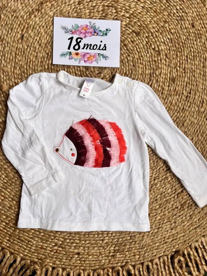 Teeshirt hérisson 18 moi C&a - photo numéro 2