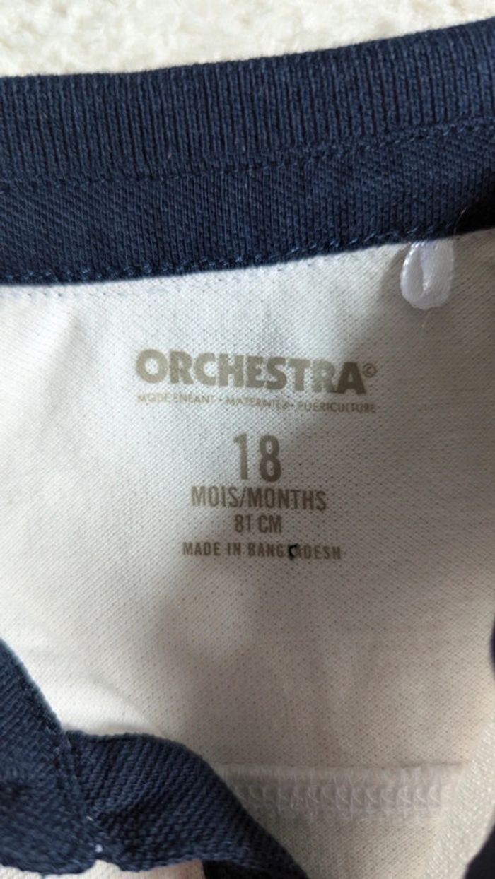 Lot 2 t-shirt polos 18 mois manches courtes - photo numéro 3