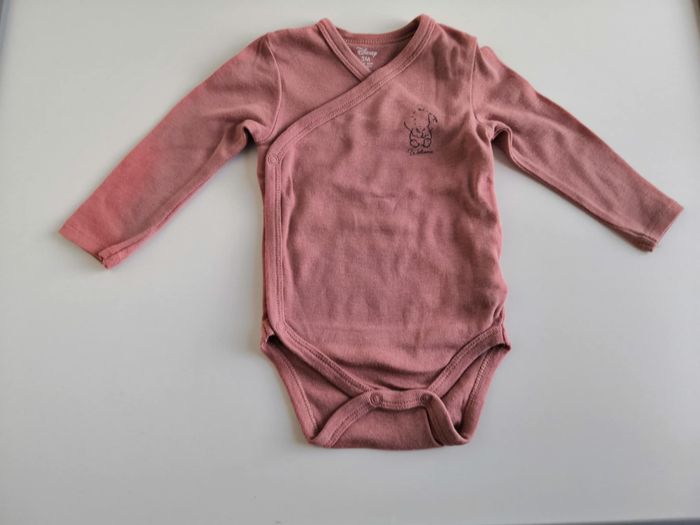 Lot de 2 bodies manches longues Disney Dumbo 3 mois Kiabi - photo numéro 3