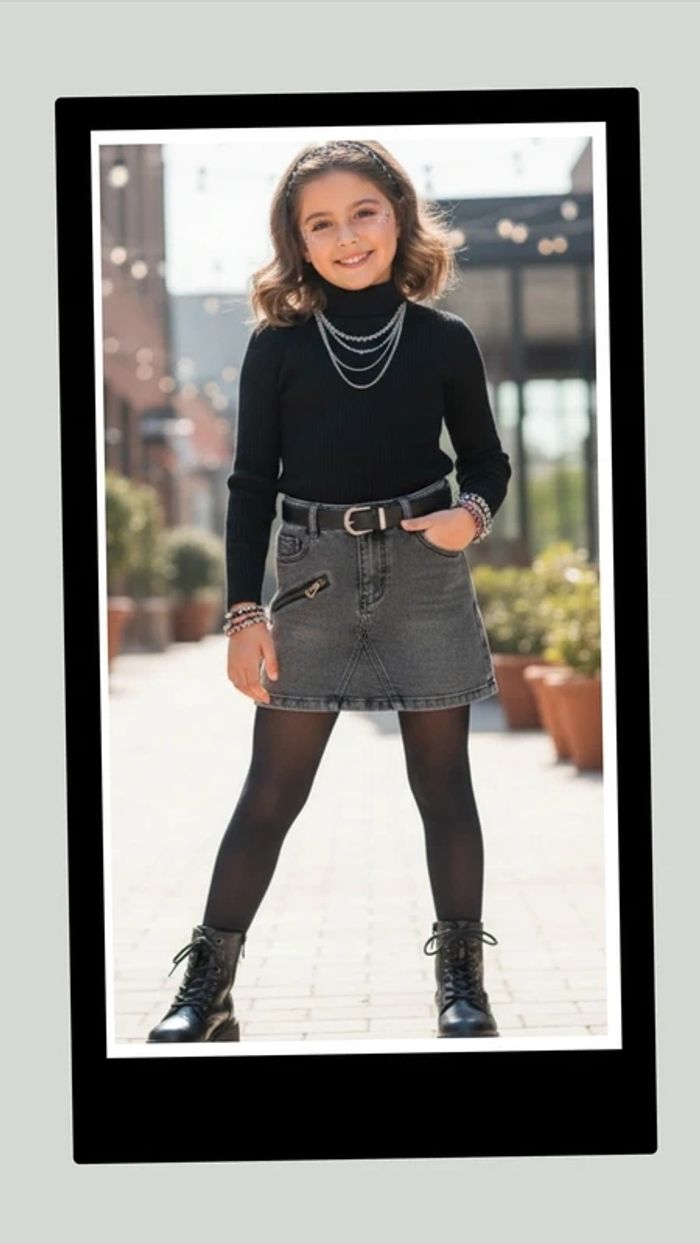 Jupe orchestra gris anthracite 10 ans - photo numéro 2