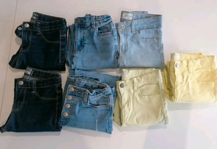 Lot 7 jeans skinny et slim Taille 8 ans fille 👖 - photo numéro 2