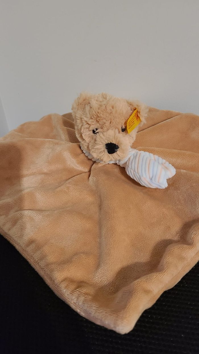 Steiff - Soft Cuddly Friends ours Teddy Jimmy doudou - honey yellow - photo numéro 3