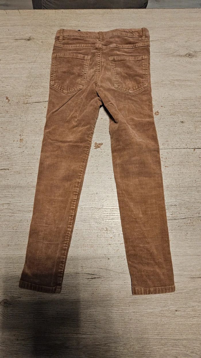 Pantalon slim en velour kamel, H&M LOGG, 7/8 ans, nickel - photo numéro 8