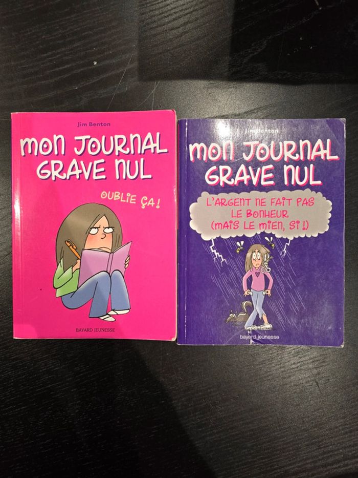 2 livres mon journal grave nul