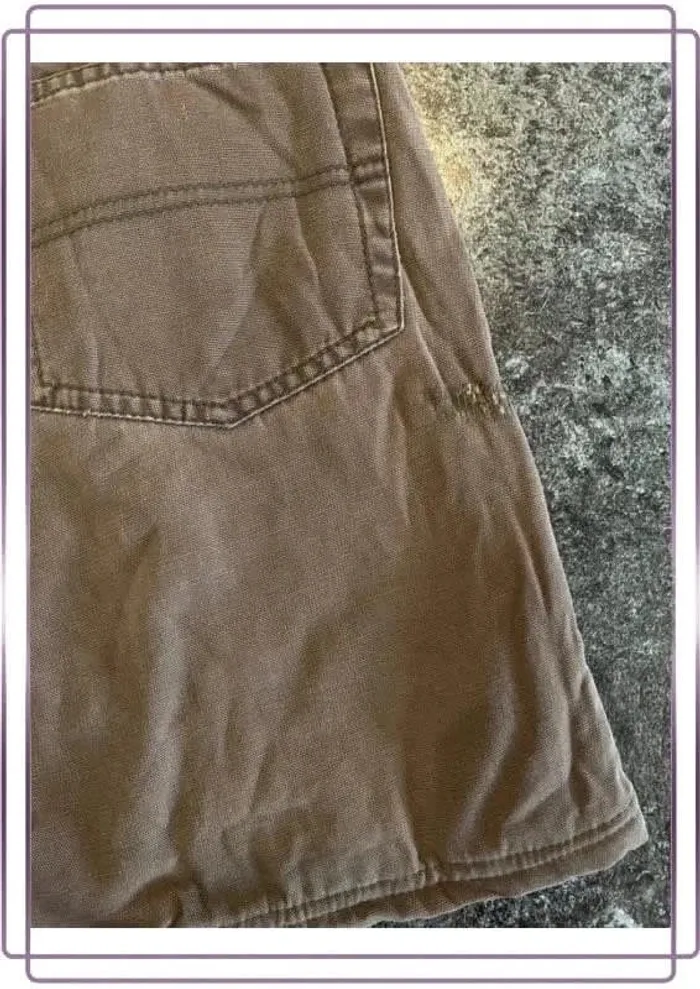 Short jean marron homme WindRiver 32x30 Pantaloncini carpentiere uomo Zimmermannsshorts Herren - photo numéro 6