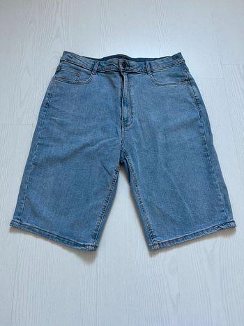 bermuda femme bleu