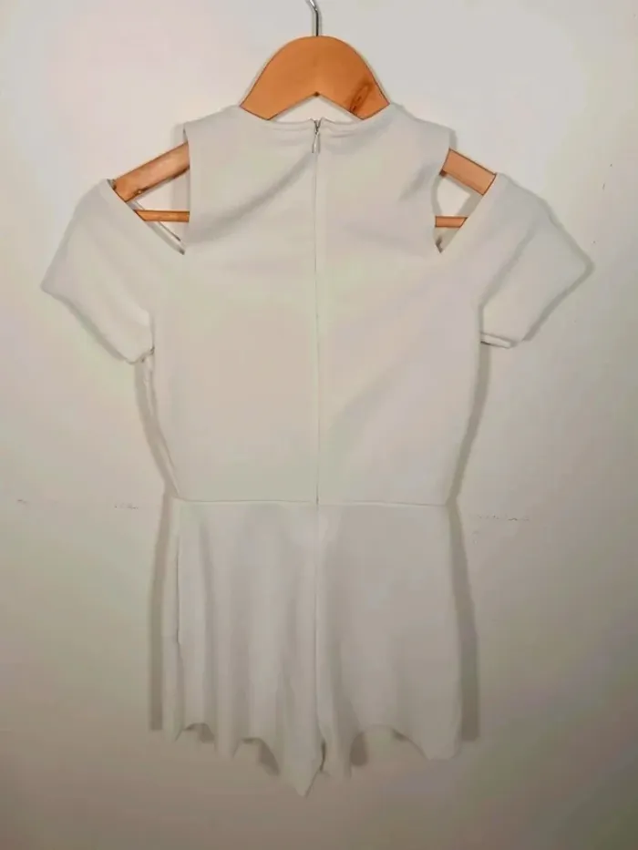 C18 combinaison blanc Zara S - photo numéro 2
