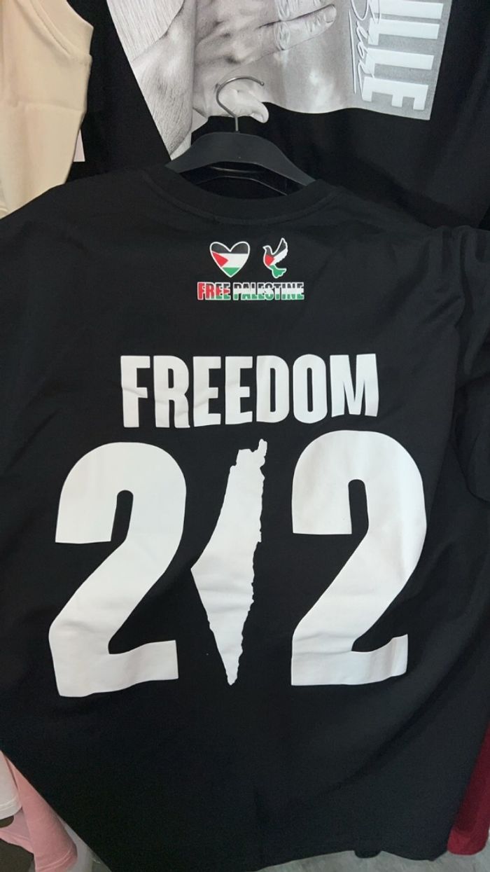 Teeshirt free Palestine - photo numéro 2