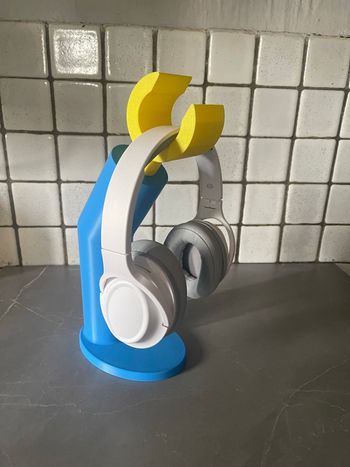 Porte Casque Bras Lego Bleu