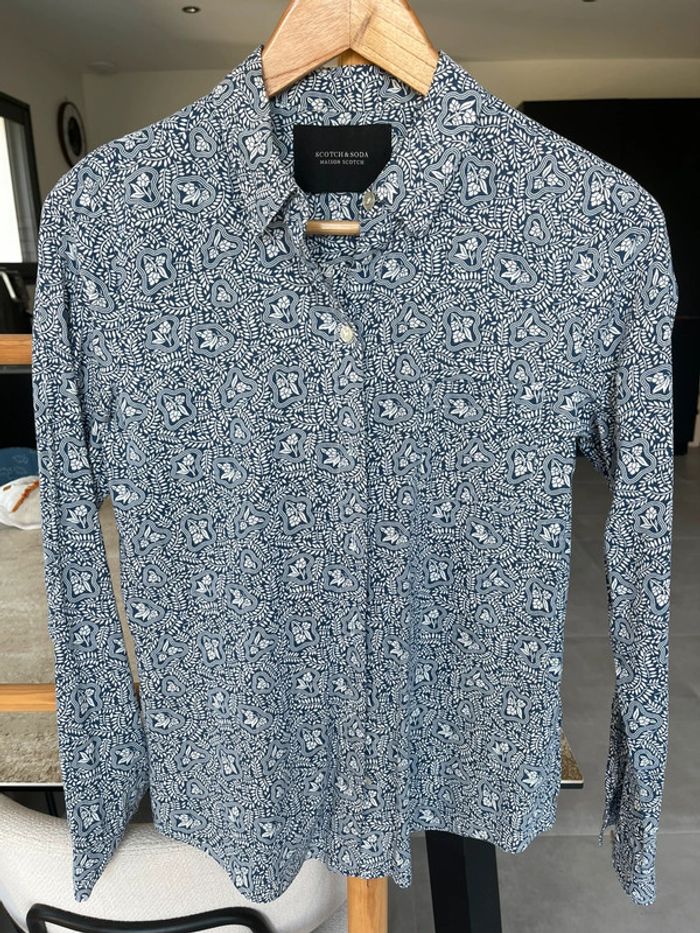 Chemise scotch and soda bleu