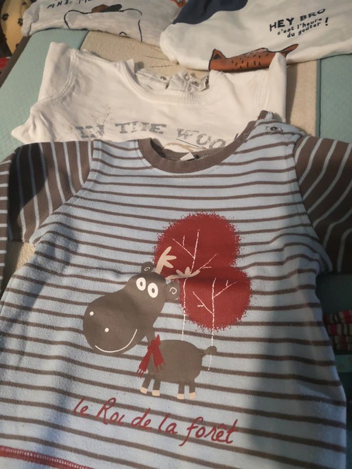 4 t shirts manches longues 18 mois - photo numéro 2