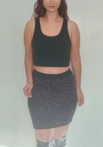 Jupe hiver moulante bordeaux Tu