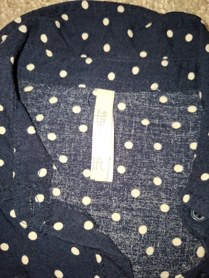 Robe chemise à pois 7/8 ans Lefties - photo numéro 6