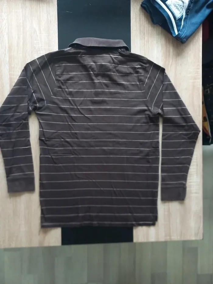 Polo homme marron T.M/L - photo numéro 7