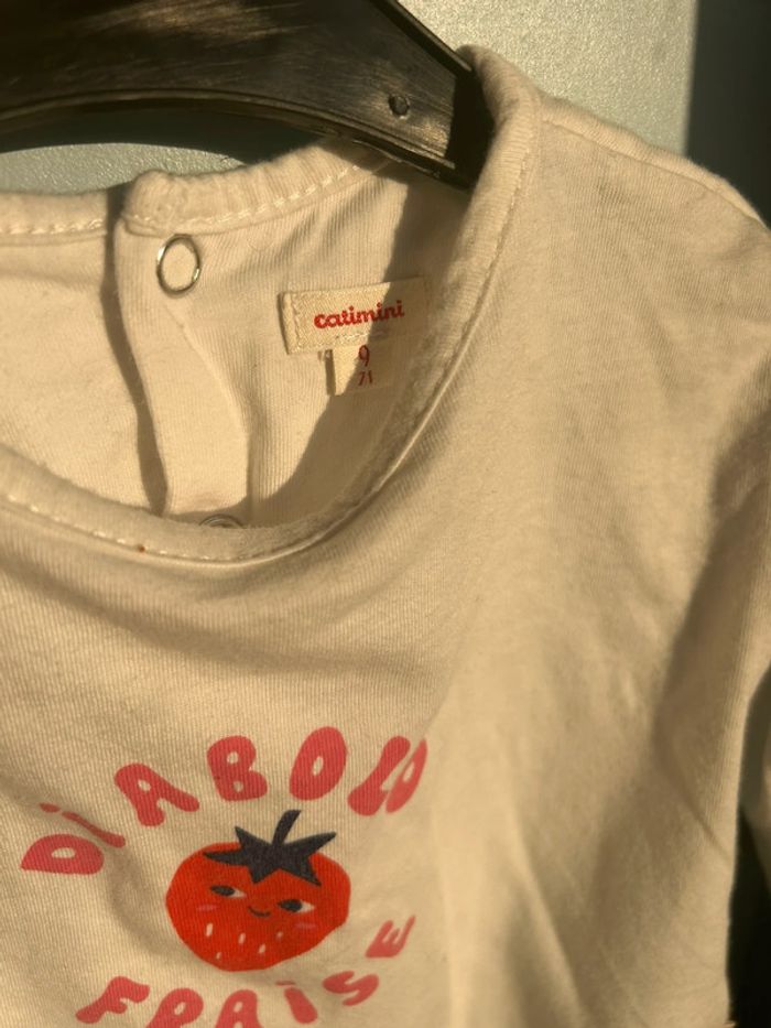 Tee shirt manches longues, 9 mois, catimini - photo numéro 4