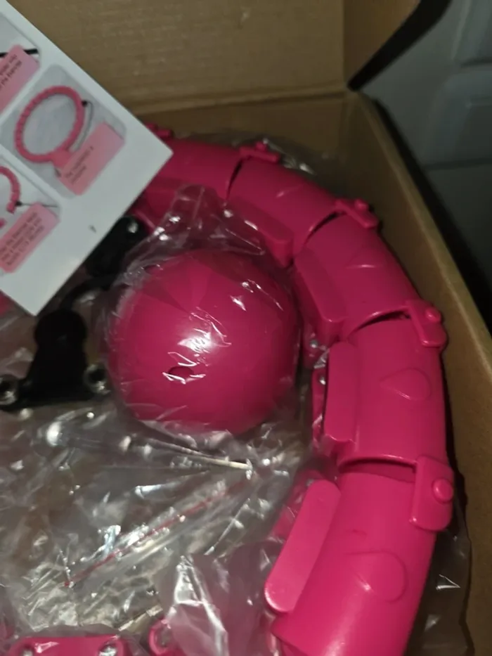 [NEUF] Hula Hoop fitness cerceau lesté rose - photo numéro 3