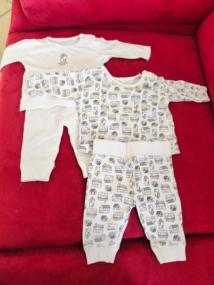 Lot ensemble coton naissance ZEEMAN