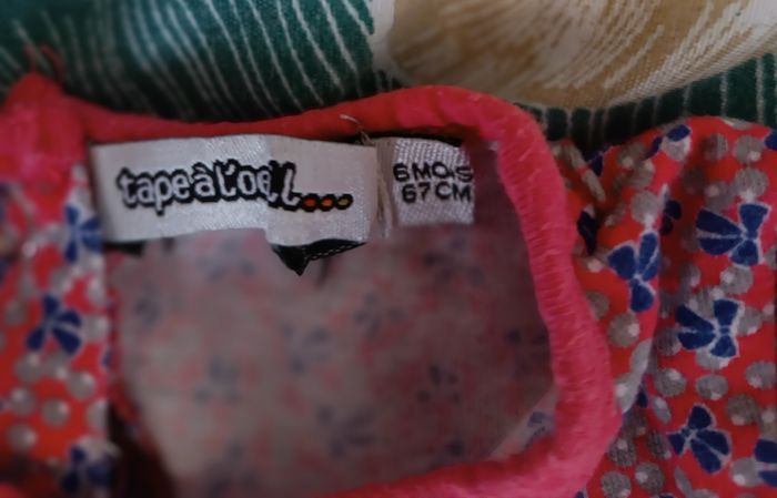 Lot deux hauts longues manches 6 mois - photo numéro 2