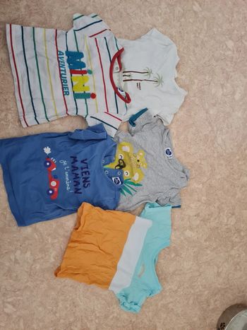 Lot tee shirt courte manche