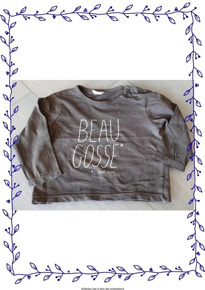 🌈 T-shirt garçon "Kiabi" 12 mois 🌈 - photo numéro 2