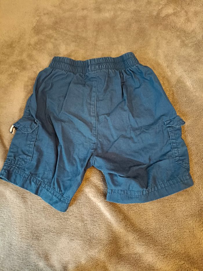 Short en coton bleu - photo numéro 3