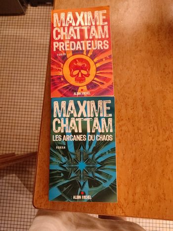 2 livres Maxime Chattam très bon état