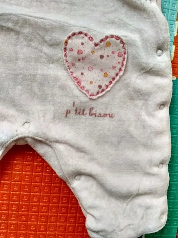 salopette rose Aubert taille naissance 50 cm - photo numéro 3