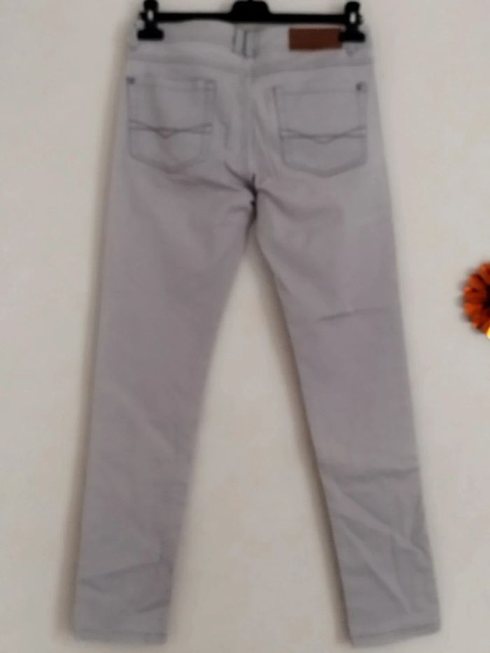 Pantalon jean femme gris - photo numéro 5