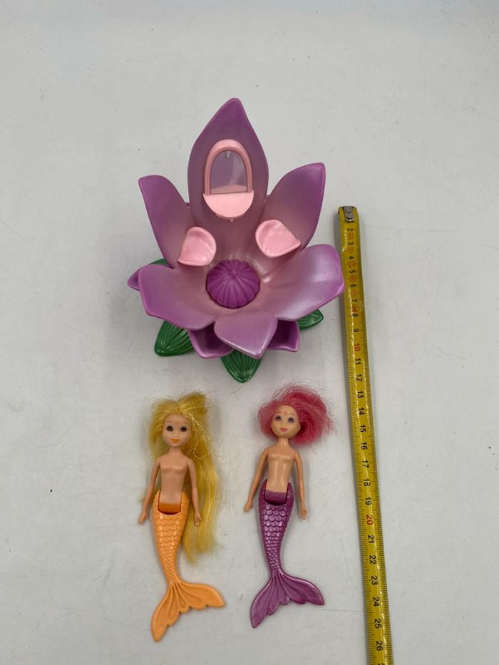 Maison fleur + 2 figurines sirènes articulés - photo numéro 9