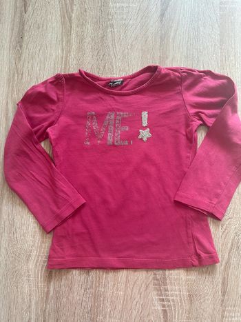 T-shirt rose sequins brillants