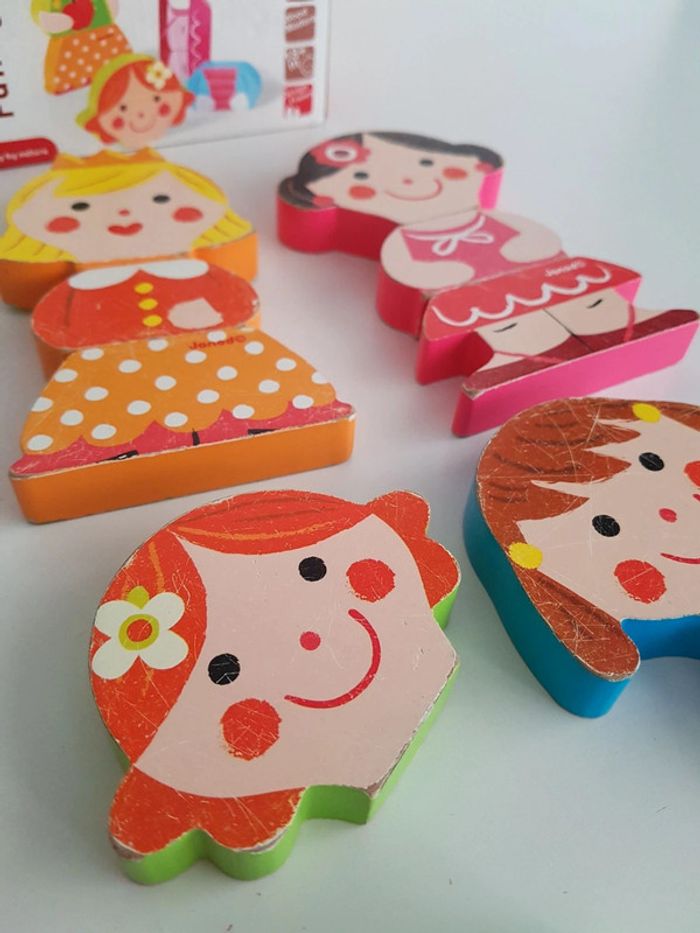 Funny magnets princesse et Puzzle dolls en bois Janod - photo numéro 13