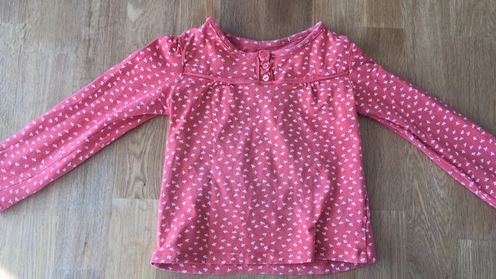 T-shirt manches longues corail