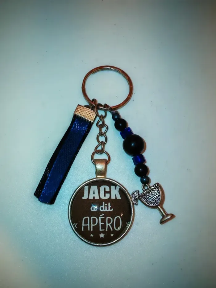 Porte-clés humoristique "Jack a dit Apéro" 🍹