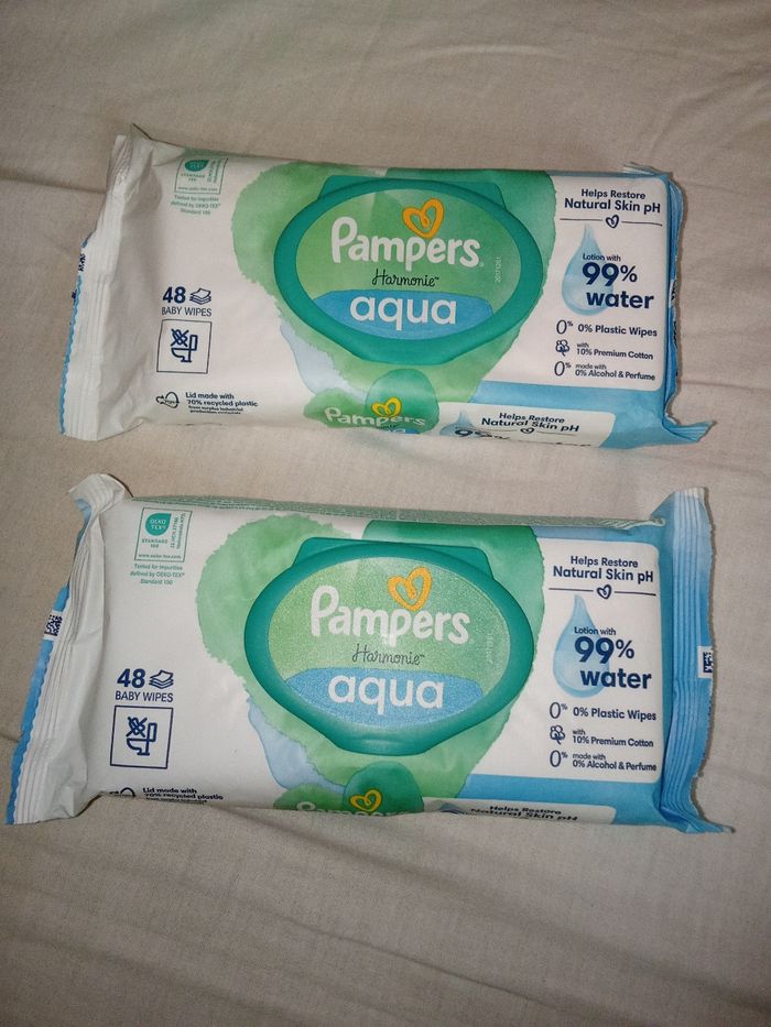 5 paquets de 48 lingettes Pampers Harmonie Aqua - photo numéro 5