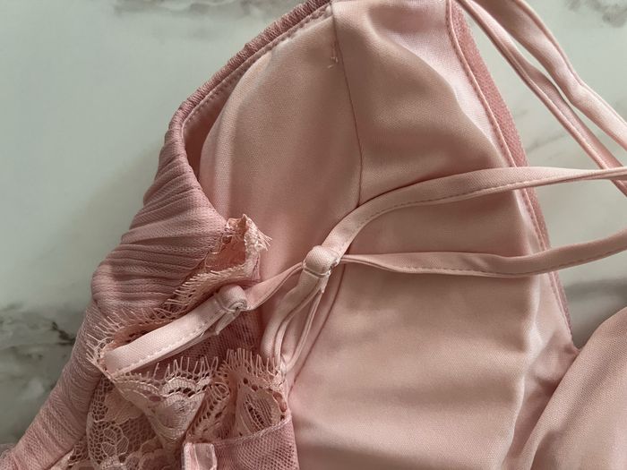 Robe de demoiselle d’honneur rose  /robe de soirée everpretty taille L neuve avec étiquette - photo numéro 5