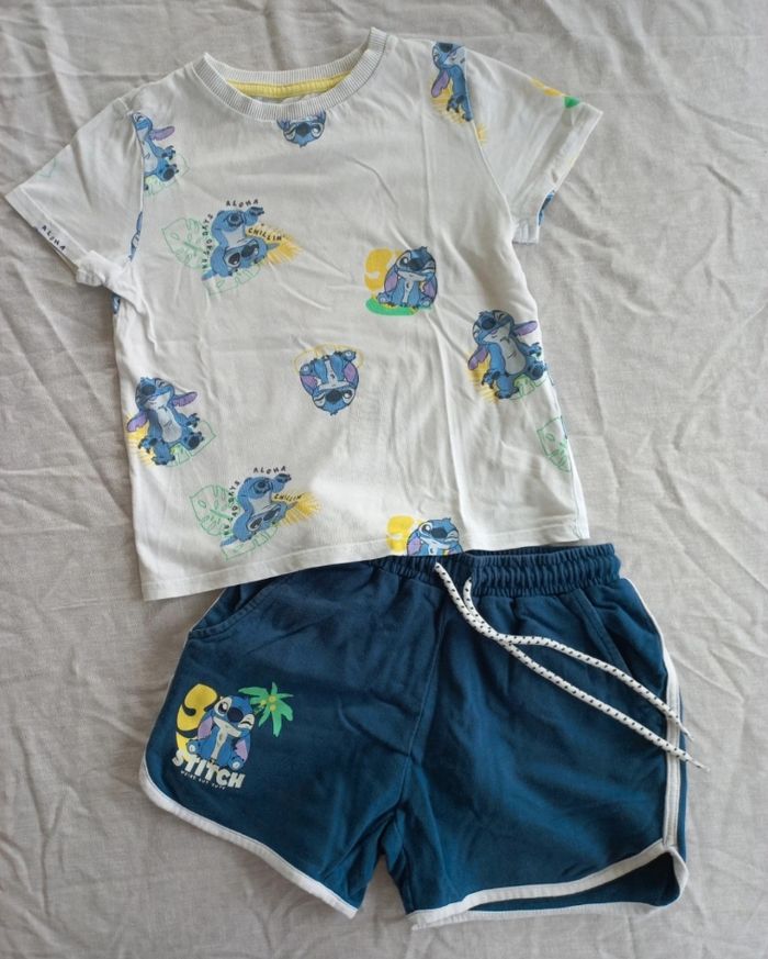 Ensemble tee-shirt + short Stitch garçon 6 ans