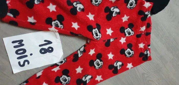 Pyjama polaire mickey garçon 12/18mois 2 pièces - photo numéro 5