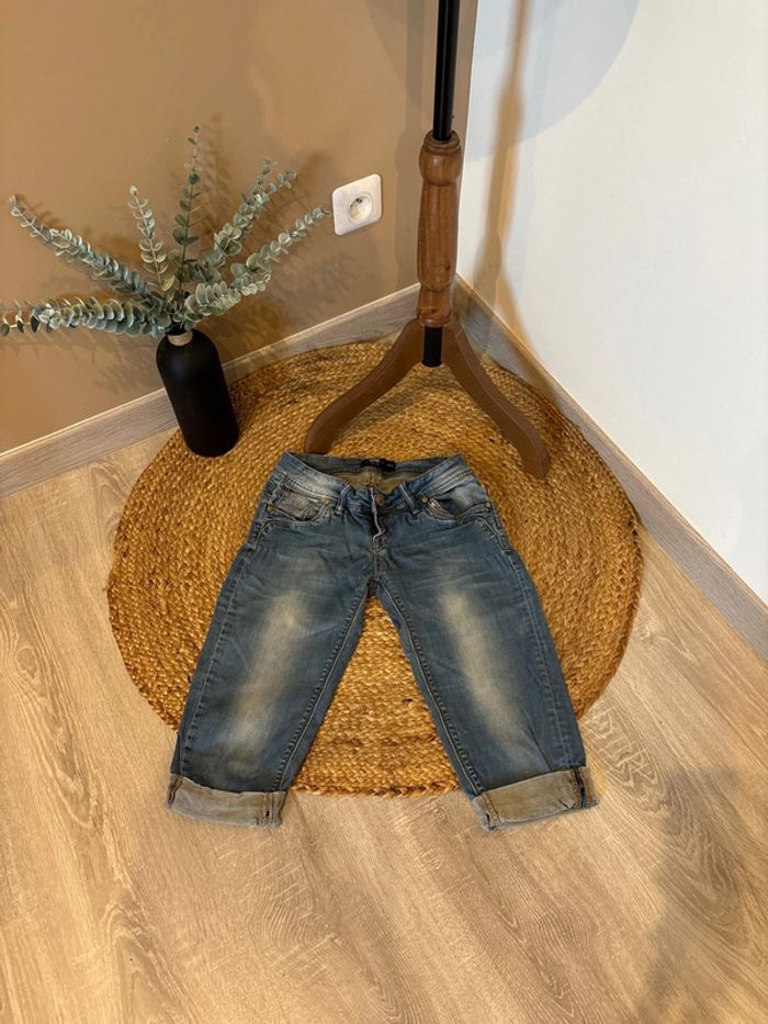 Pantacourt en jeans femme taille 38