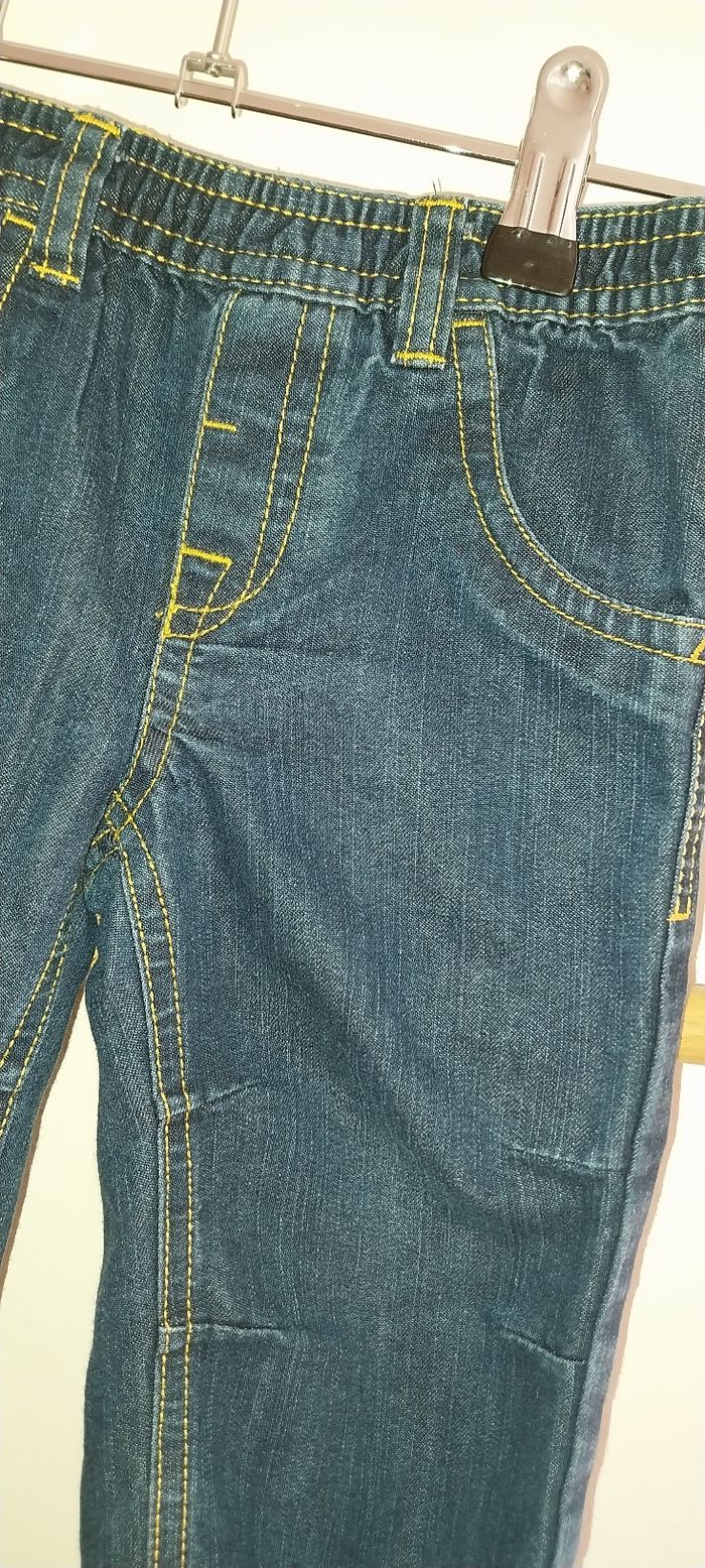 Jean baggy bleu brut état neuf 18 mois - photo numéro 2