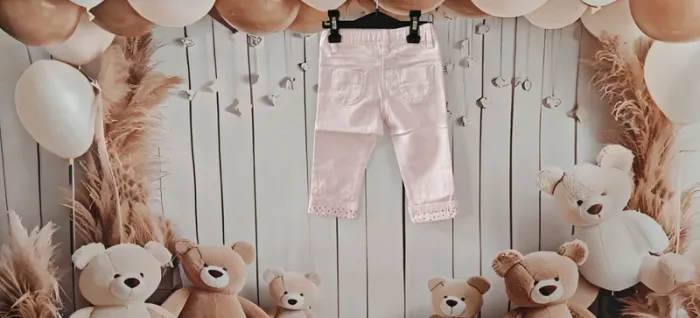 Pantalon rose clair Grain de Blé 6 mois neuf Fille - photo numéro 2