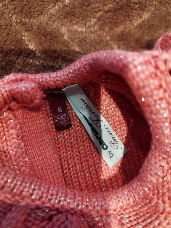 Robe 👗 pomme framboise 6 mois - photo numéro 4