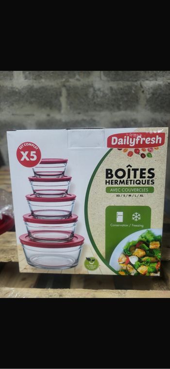 Boîtes Hermétiques  (5 boîtes)